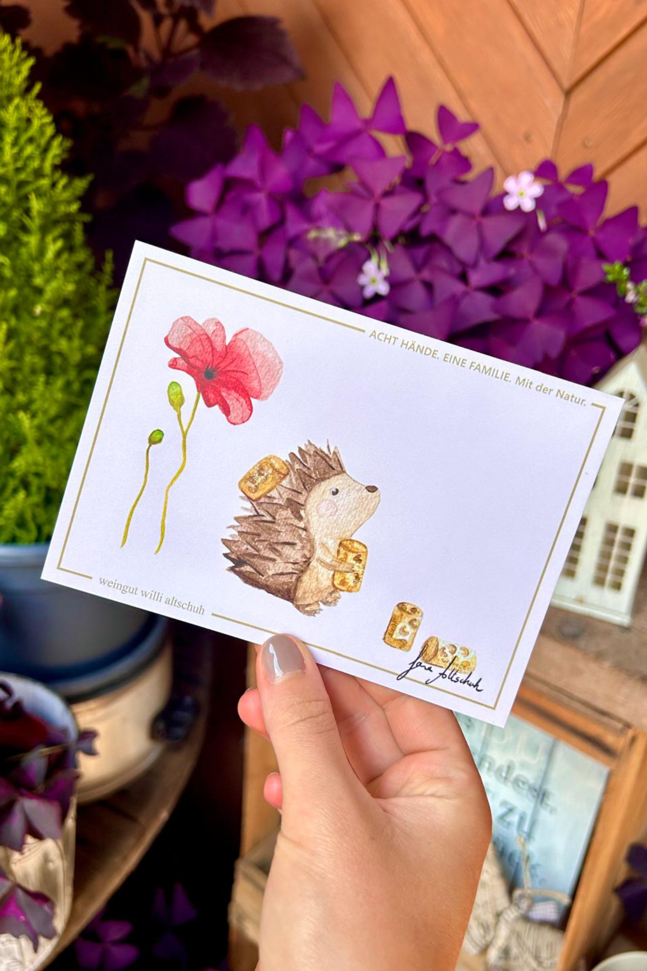 Postkarte "Tiermotiv" für Geschenksendungen